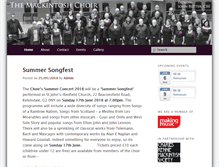 Tablet Screenshot of mackintoshchoir.com